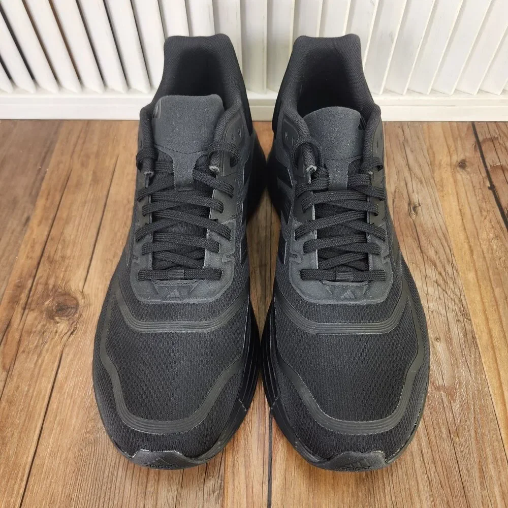 Adidas Duramo 10 Running Shoes Mens Size 10.5 Triple Black Gym Sneakers GW8342
